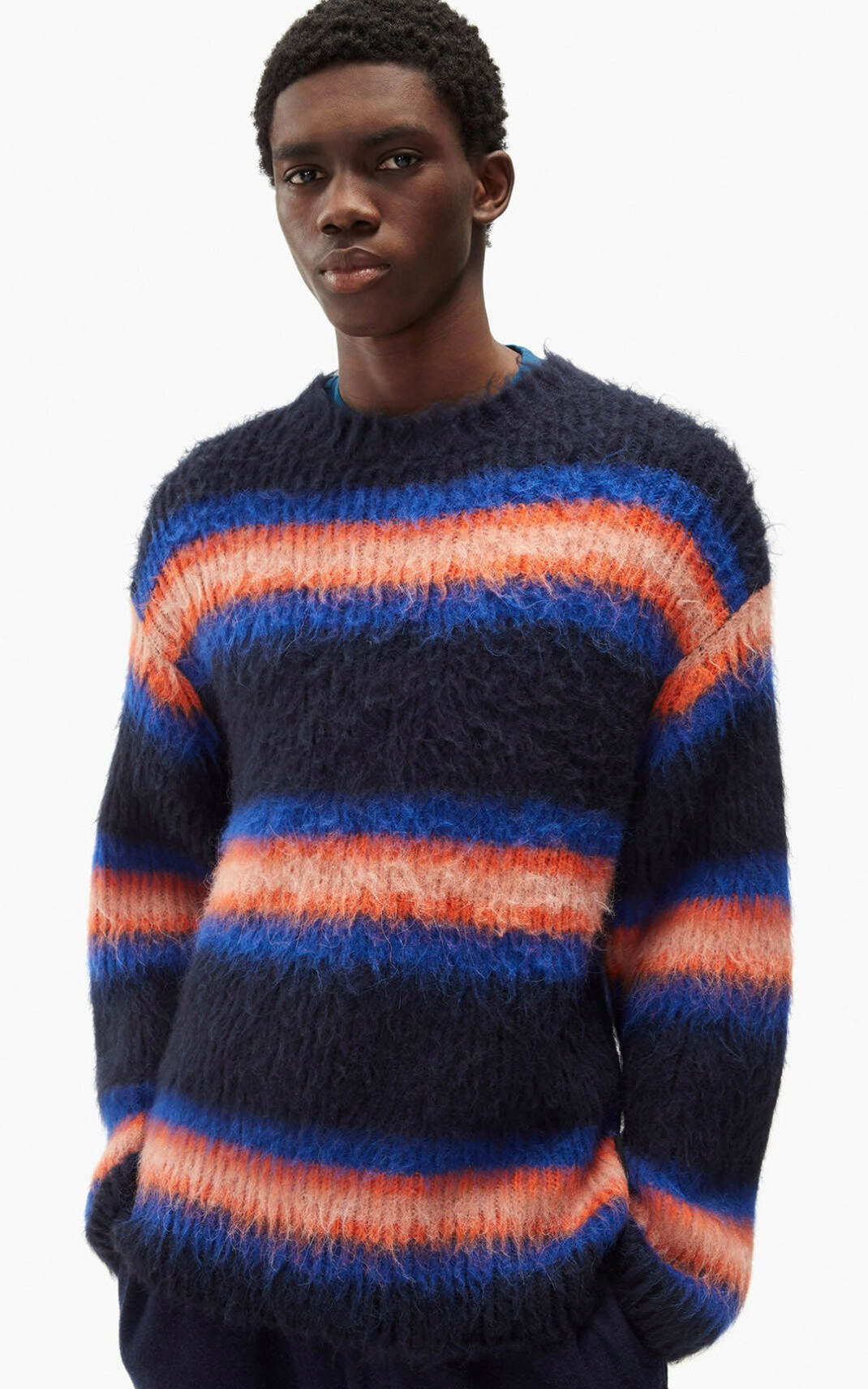 Pull Kenzo Striped Homme Bleu | MIXT-83795